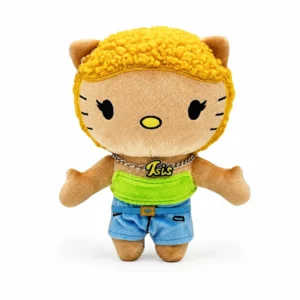 Peluche Hello Kitty x Ice Spice, peluche bouclée collector Hello Kitty et hip-hop
