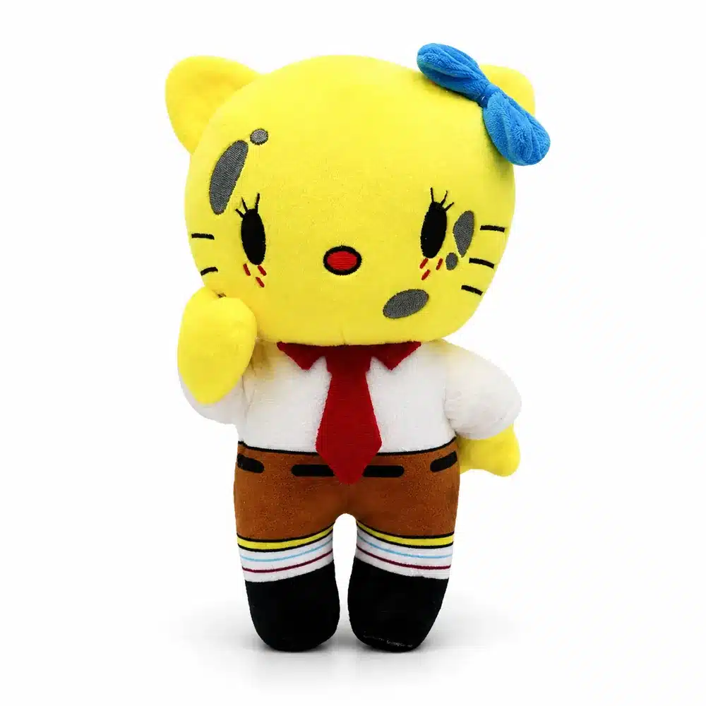 Peluche Hello Kitty x Bob l'Éponge, peluche cuisinier collector Hello Kitty et Nickelodeon