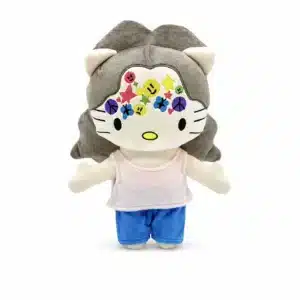 Peluche Hello Kitty x Olivia Rodrigo Style A, peluche stickers collector Hello Kitty et pop