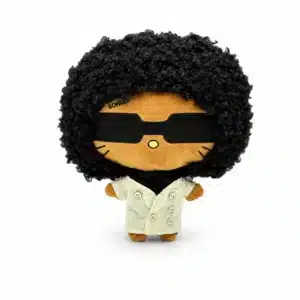 Peluche Hello Kitty x Brent Faiyaz Style A, peluche trench collector Hello Kitty et R&B