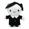 Peluche Hello Kitty x Wednesday, peluche gothique collector Hello Kitty et série
