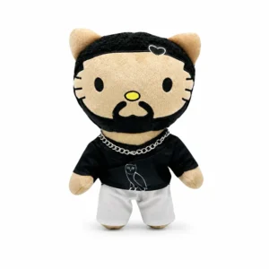 Peluche Hello Kitty x Drake Style A, peluche streetwear collector Hello Kitty et hip-hop