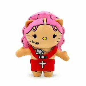 Peluche Hello Kitty x Sexyy Red Style B, peluche cheveux roses collector Hello Kitty et rap