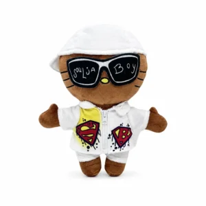 Peluche Hello Kitty x Soulja Boy, peluche streetwear collector Hello Kitty et hip-hop