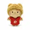 Peluche Hello Kitty x Taylor Swift, peluche maillot NFL rouge collector Hello Kitty
