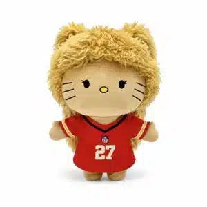 Peluche Hello Kitty x Taylor Swift, peluche maillot NFL rouge collector Hello Kitty