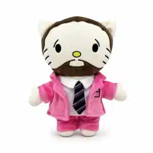Peluche Hello Kitty x Mac Miller, peluche rose collector Hello Kitty et hip-hop